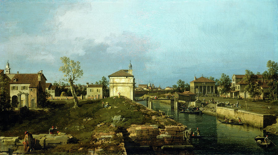 The Porta Portello, Padua Painting by Canaletto
