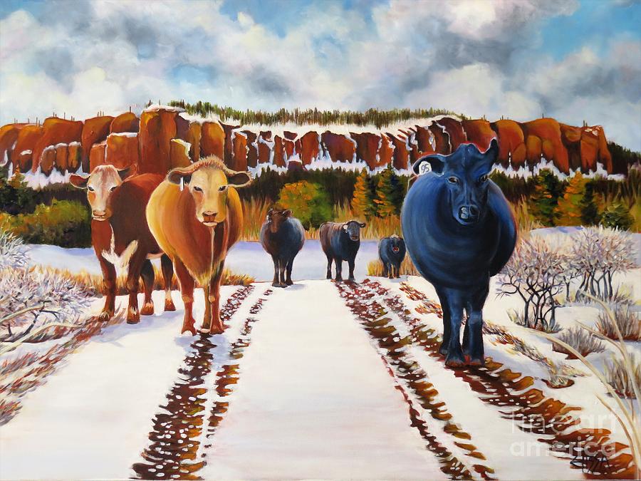 The Posse Painting by Elissa Anthony