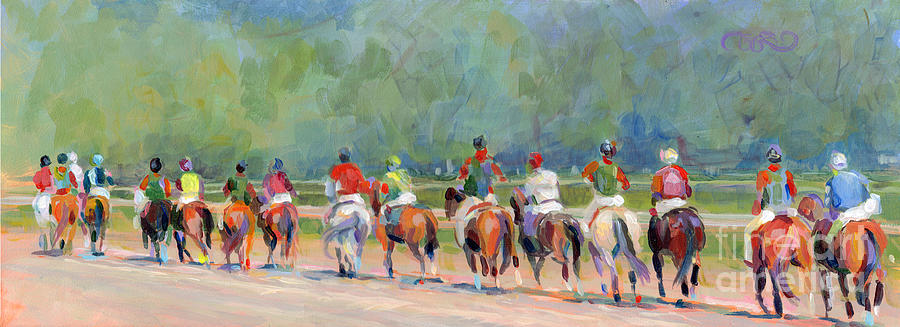 Saratoga Painting - The Post Parade by Kimberly Santini
