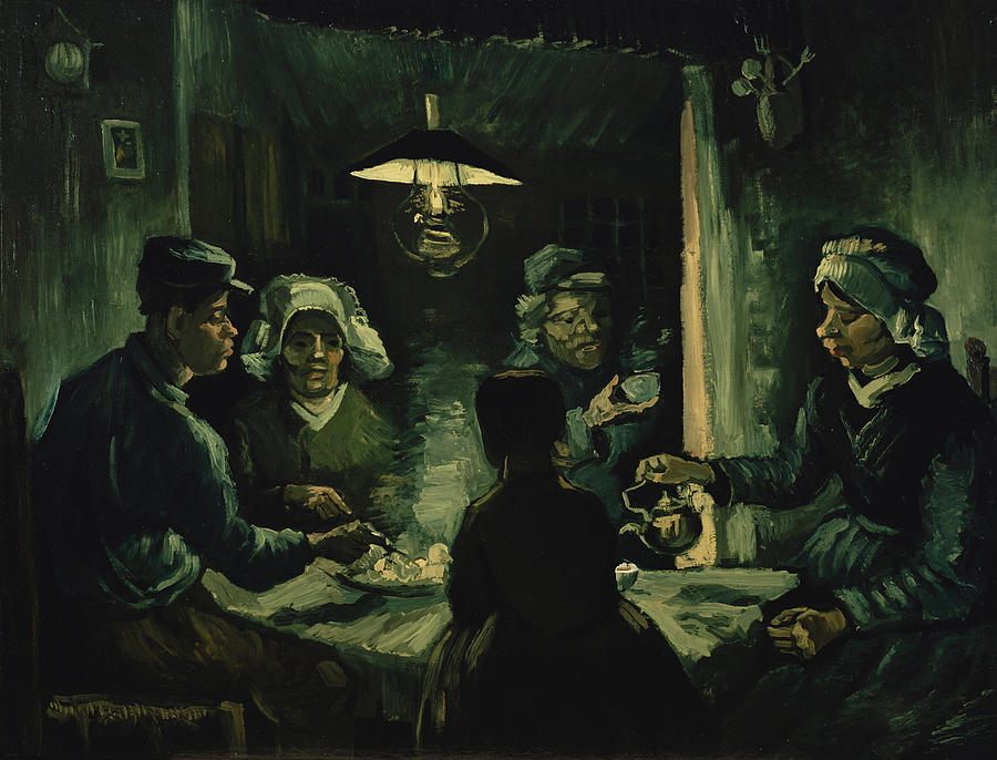 Vincent Van Gogh Painting - The potato eaters 1885 by Vincent Van Gogh