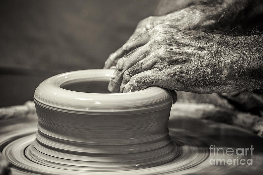 The Potters Hands Photograph by Paul Malcolm