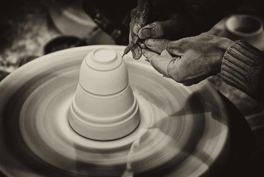 The Potters Wheel Photograph by Cameron Wood