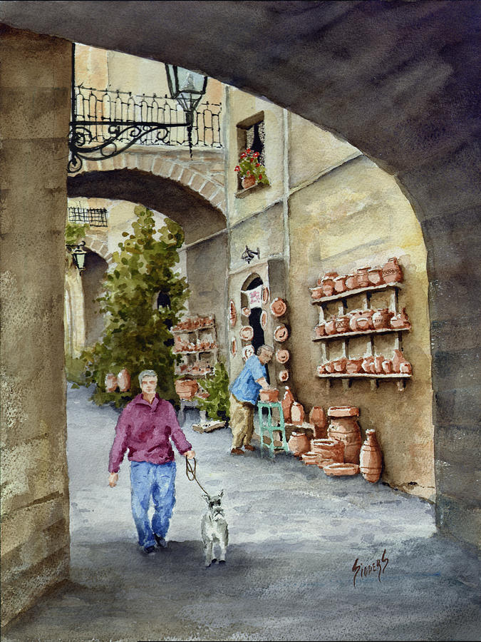 The Pottery Shop Painting by Sam Sidders