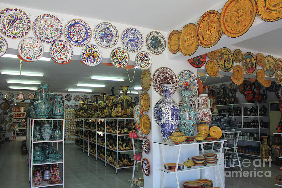 The Pottery Store Greece Photograph by Donna L Munro