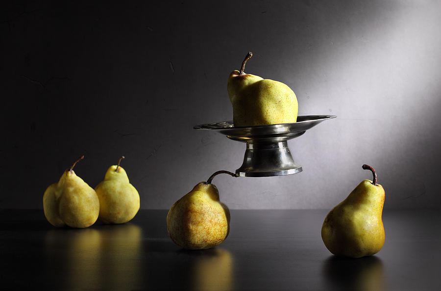 Pear Photograph - The Power Of A Pear Or Pearcules by Victoria Ivanova