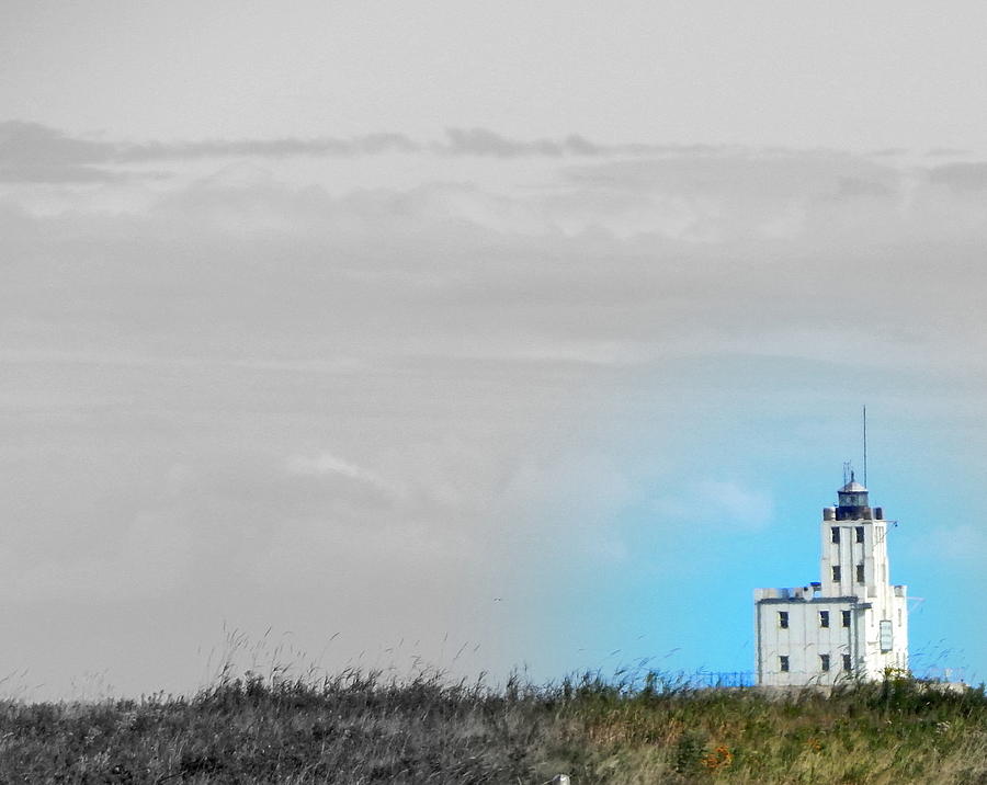 The Powerful  Lighthouse on Lake Michigan Photograph by Kimberly Woyak