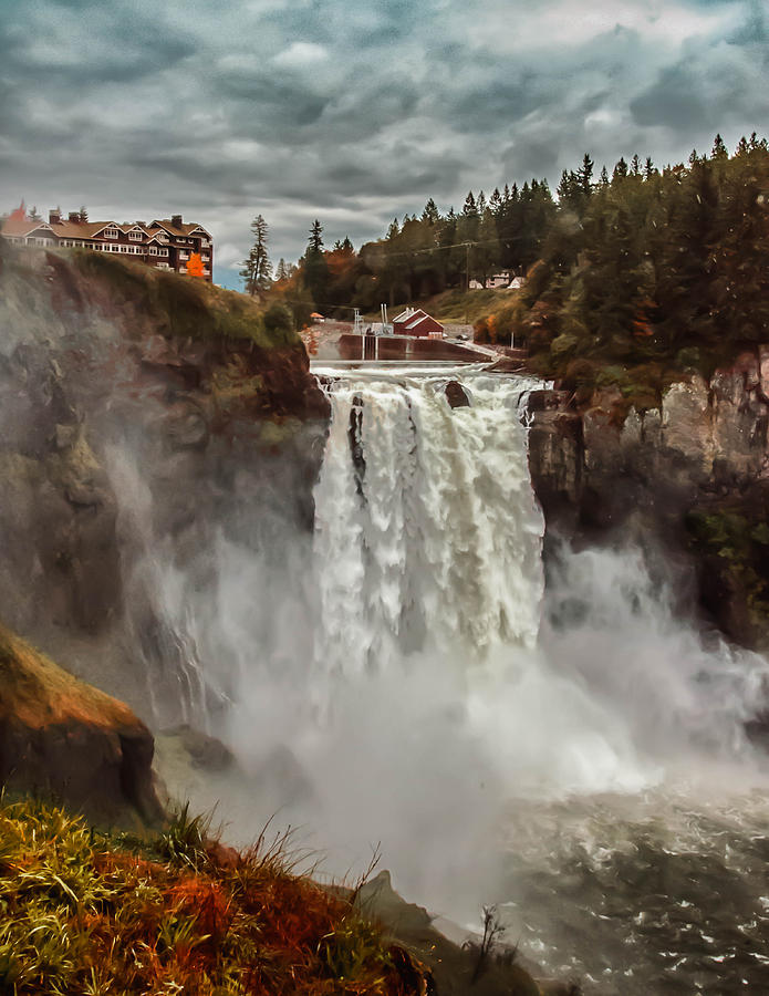 The Powerful Snoqualmie Falls Photograph by Kevin McClish