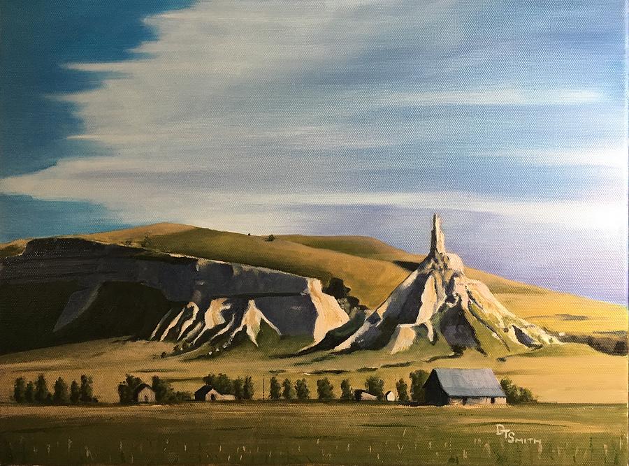 Columbus Painting - The Prairie Chimney by Daniel Smith