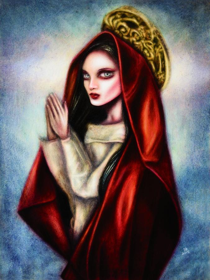Prayers of the Virgin  Painting by Tiago Azevedo