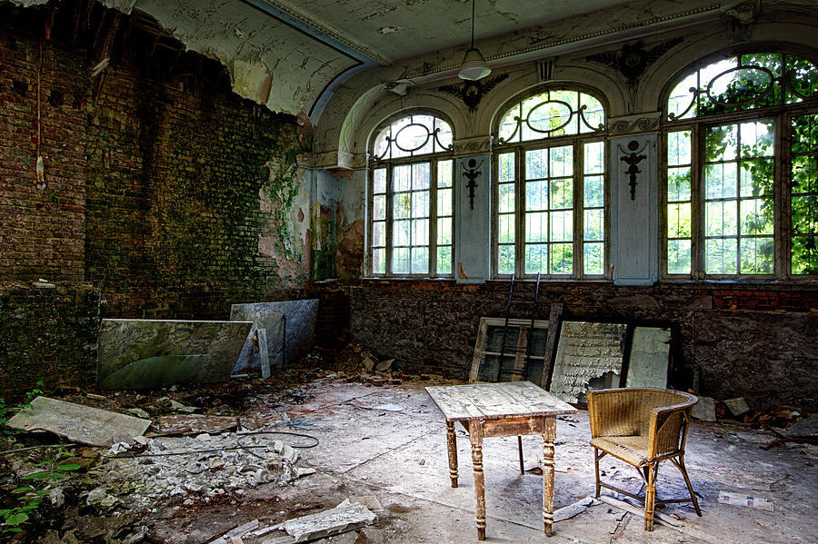 The presence of absence - abandoned building urbex Photograph by Dirk Ercken