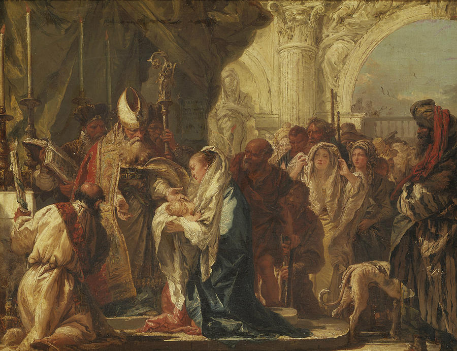 The Presentation in the Temple Painting by Giovanni Domenico Tiepolo