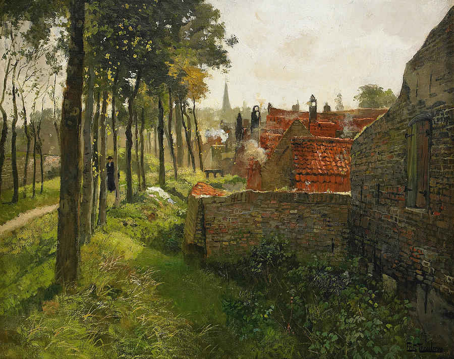 The Priest  Painting by Frits Thaulow