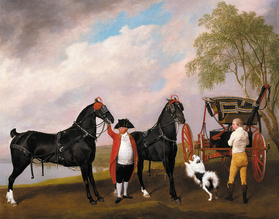 The Prince of Waless Phaeton Painting by George Stubbs