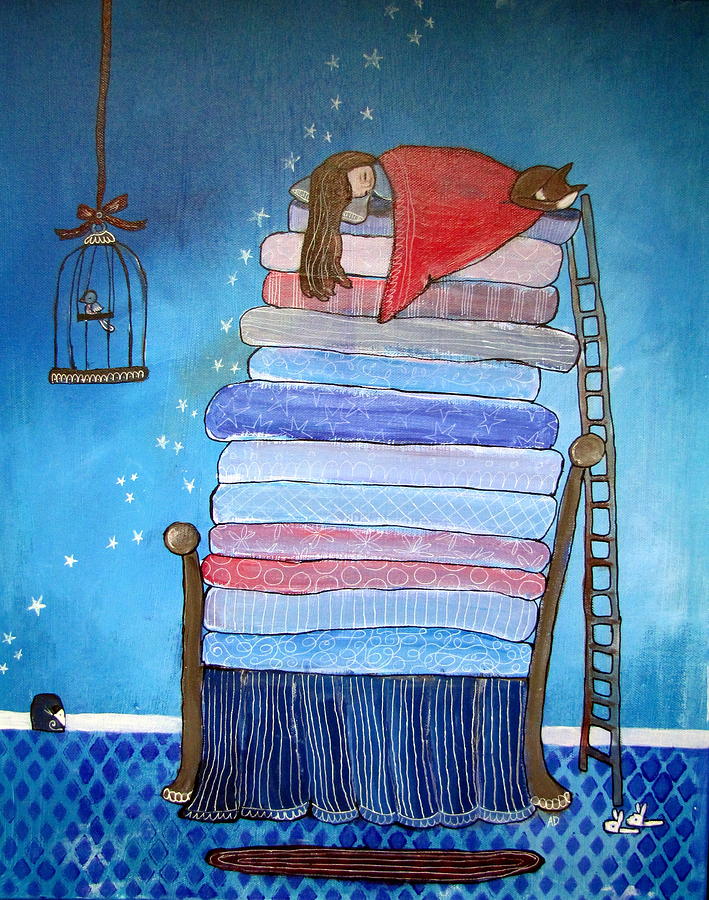 The Princess and The Pea Painting by Andrea Doss - Fine Art America