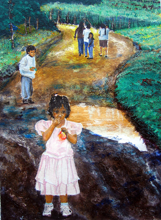 The Princess and the Puddle Painting by Sarah Hornsby