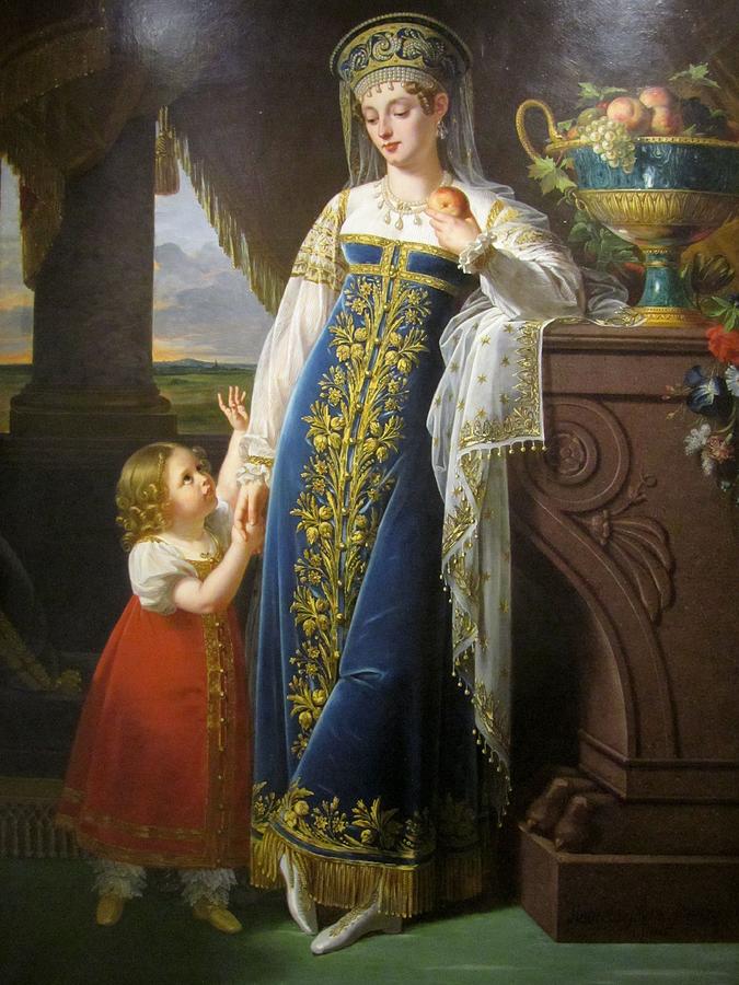 The Princess Bariatinsky, Maria Fiodorovna Dietrich Von Keller Painting by Celestial Images