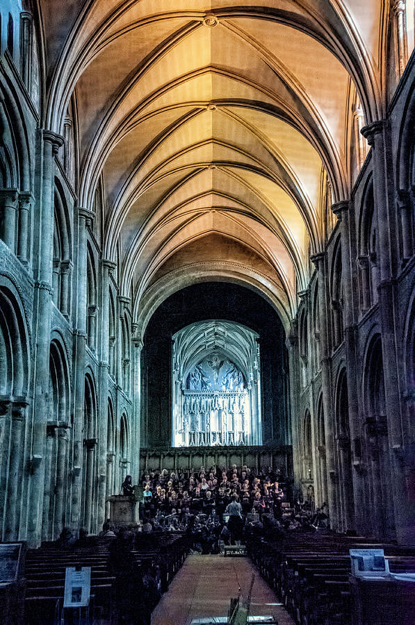 Architecture Photograph - The Priory Choir - Christchurch, Dorset, UK by Phyllis Taylor