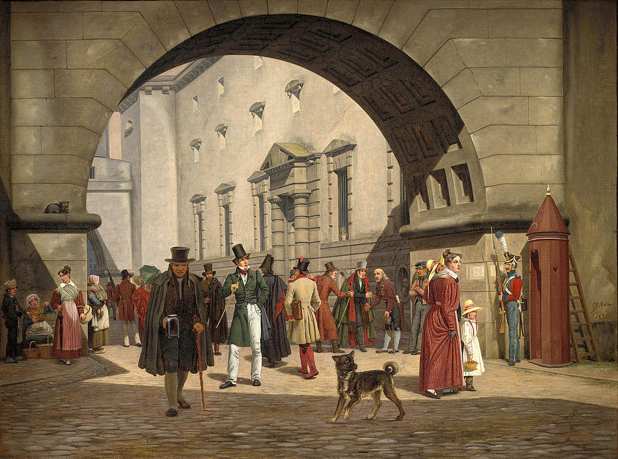The Prison of Copenhagen Painting by Martinus Rorbye