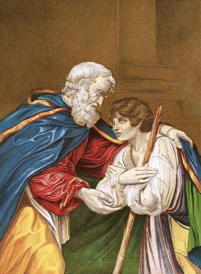 Bible Painting - The Prodigal Son by English School