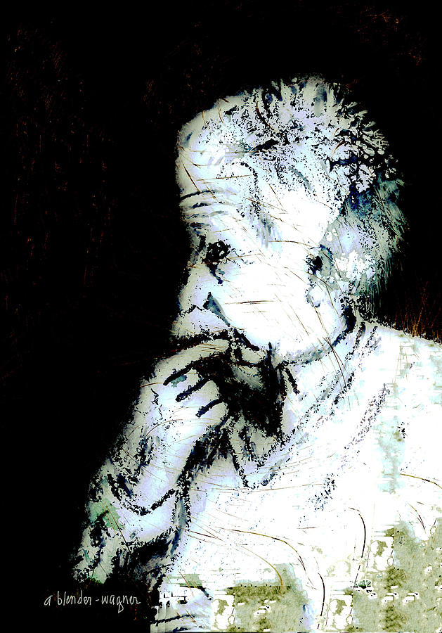 Albert Einstein Digital Art - The Professor by Arline Wagner
