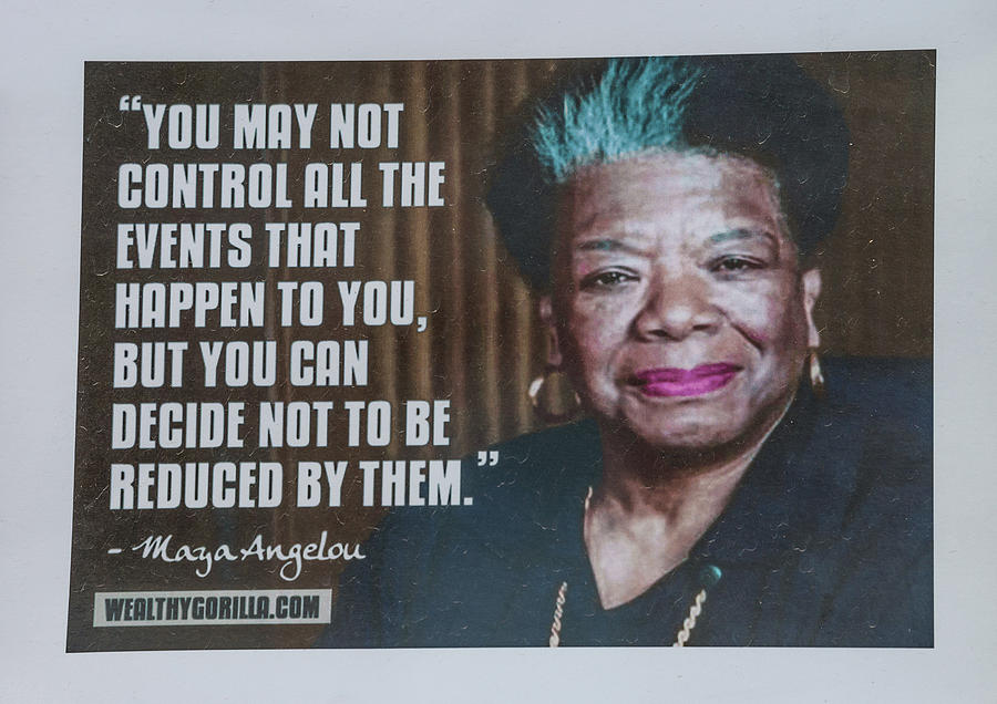 Eunoia, The Profundity Of Maya Angelou On Display Here  Photograph by Bijan Pirnia