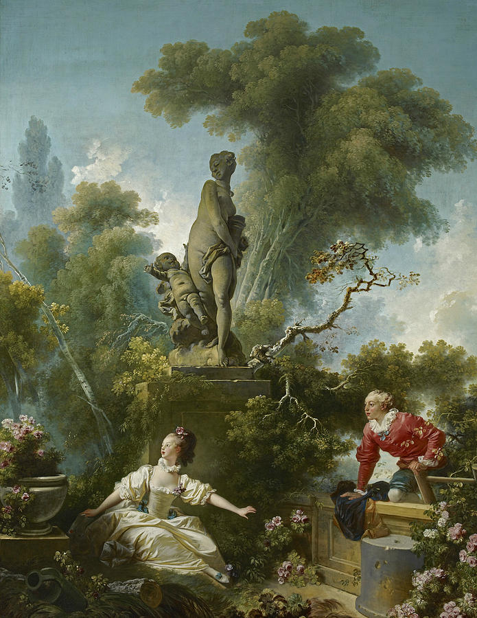 The Progress of Love Painting by Jean-Honore Fragonard