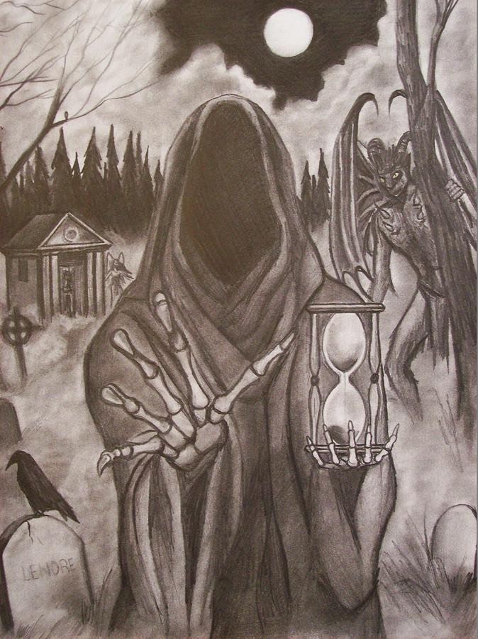 Black And White Drawing - The Prophet by Amber Stanford