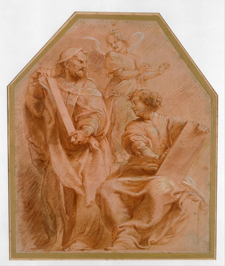The Prophets David and Daniel Drawing by Peter Paul Rubens