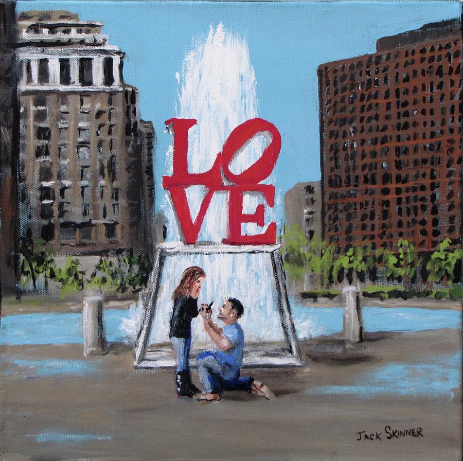 The Proposal Painting by Jack Skinner