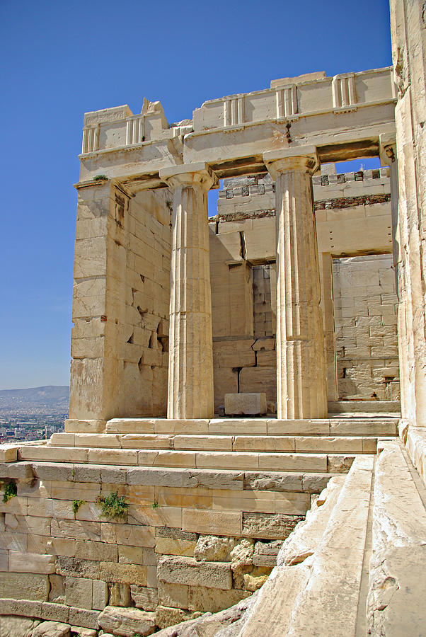 The Propylaia In Athens          The Propylaia - vertical                                    Photograph by Rich Walter