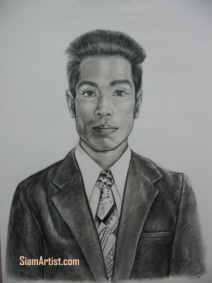 The Prosecutor Drawing by Sukalya Chearanantana