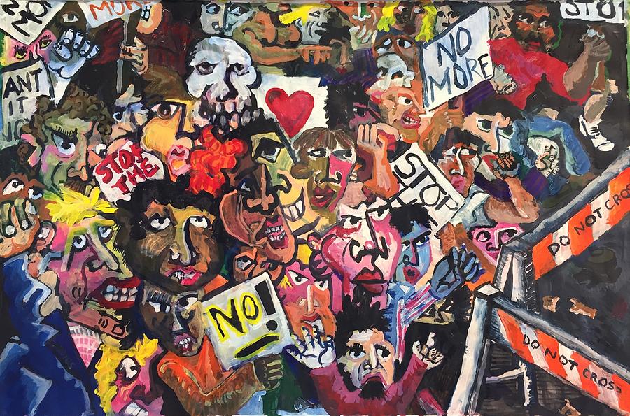 The Protest  Painting by Jame Hayes