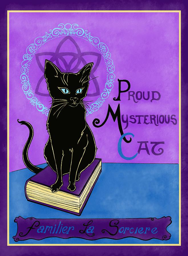 The Proud Mysterious Cat Digital Art by Katherine Nutt