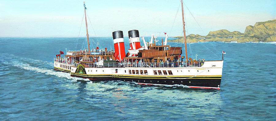 The PS Waverley Painting by Mark Woollacott