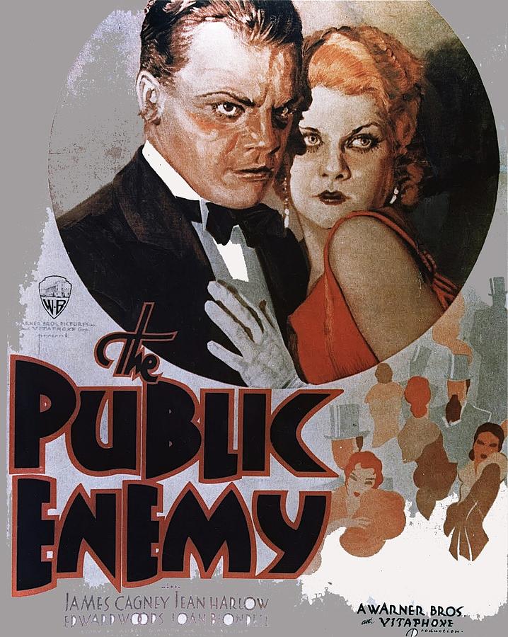 The Public Enemy  theatrical poster 1931 color added 2015 Photograph by David Lee Guss
