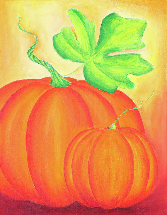 Pumpkin Painting - The Pumpkin Season by Iryna Goodall