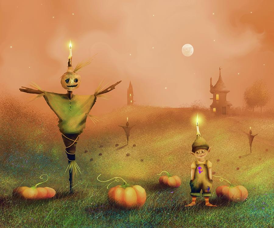 Fairy Painting - The Pumpkin Thief by Joe Gilronan