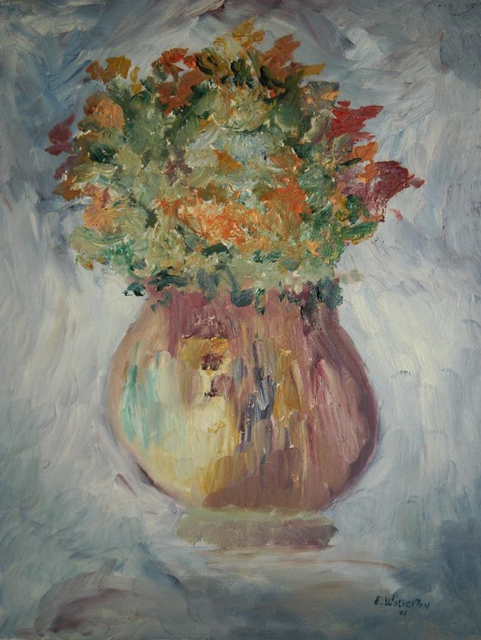 Still Life Painting - The Pumpkin Vase by Edward Wolverton