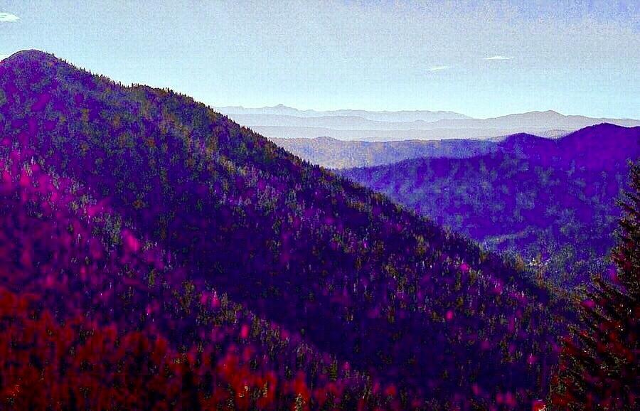 The Purple Mountains Majesty Photograph by Jennifer Lake