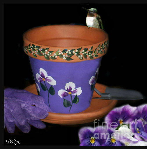 The Purple Pot Photograph by Barbara S Nickerson