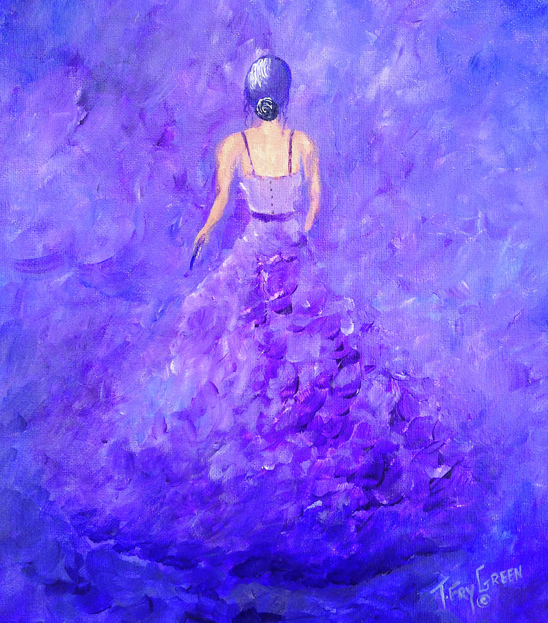 The Purple Prom Painting by Teresa Fry