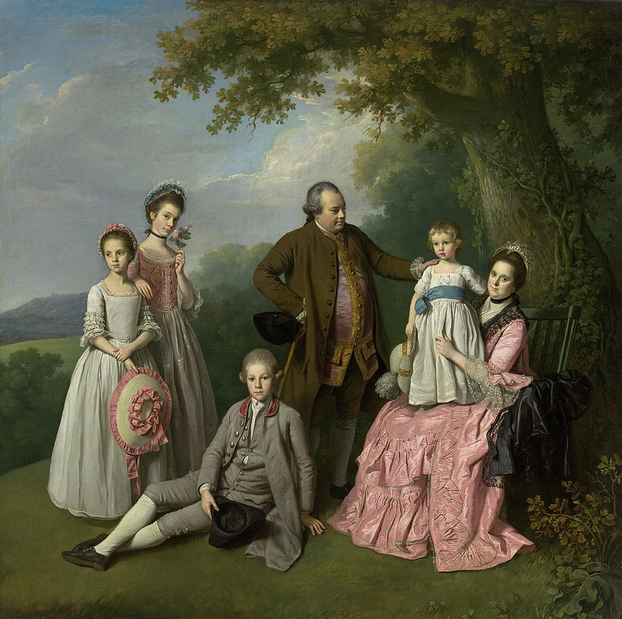 Beautiful Painting - The Pybus family by Nathaniel Dance-Holland