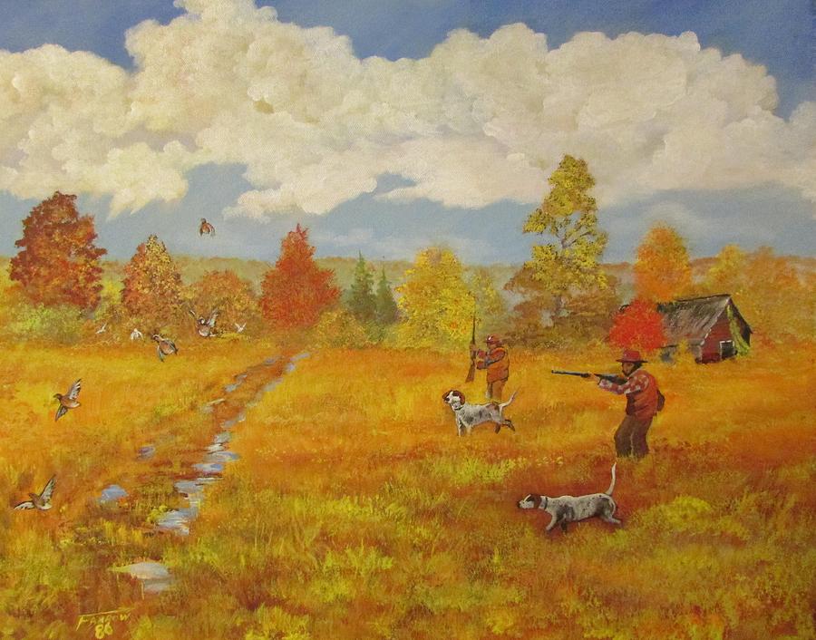 The Quail Hunt Painting by Dave Farrow