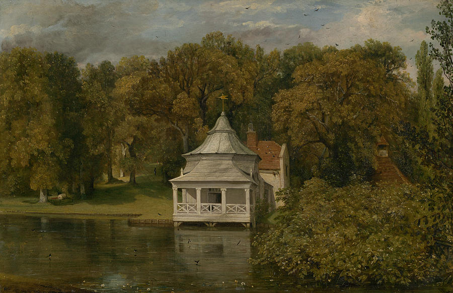 The Quarters behind Alresford Hall Painting by John Constable