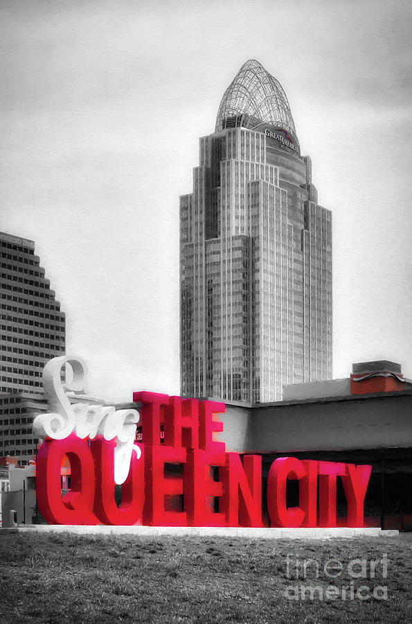 The Queen City Selective Color Photograph by Mel Steinhauer