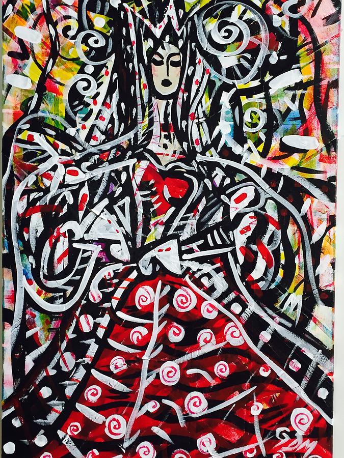 The Queen of Hearts Painting by Gdm