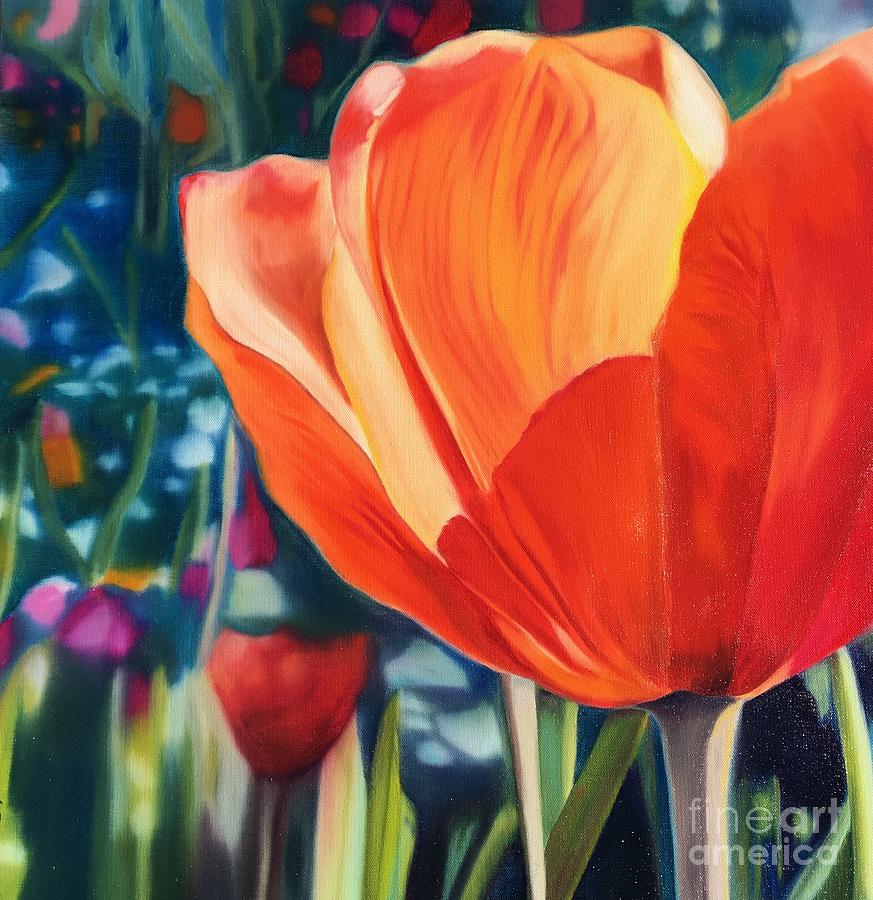 The Queen of Spring At Ananda Gardens Painting by Sherri Dauphinais