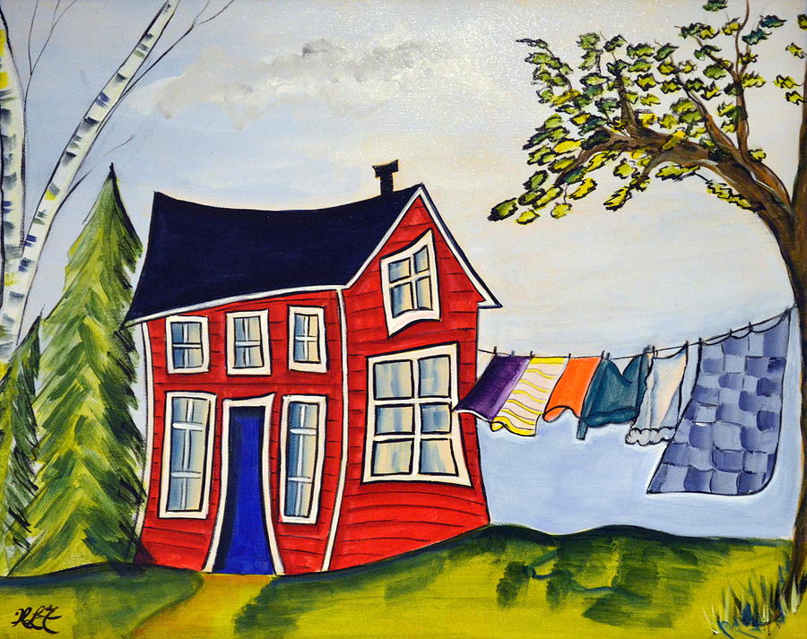 The Quilt Painting by Heather Lovat-Fraser