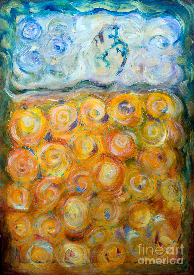 The Quilt Painting by Linda Olsen