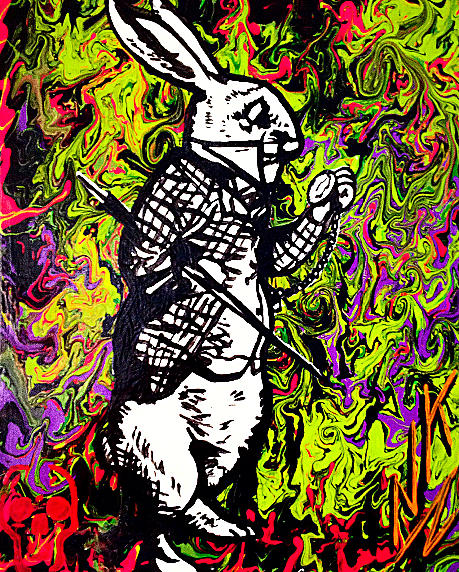 The Rabbit Painting by Nevets Killjoy